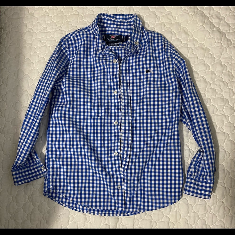 Boys Vineyard Vines Gingham Button Down
